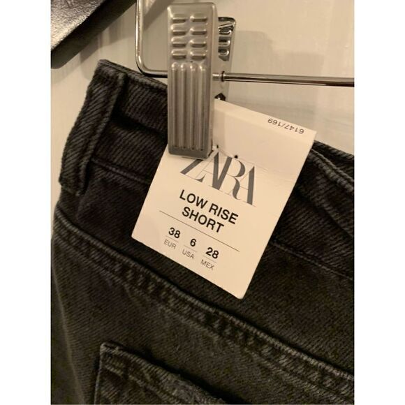Zara black shorts ripped zipper handle broken size 36/6 - Picture 4 of 5